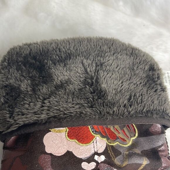 Skechers brown faux suede graphic design faux fur lining calf boots size… - Picture 12 of 12